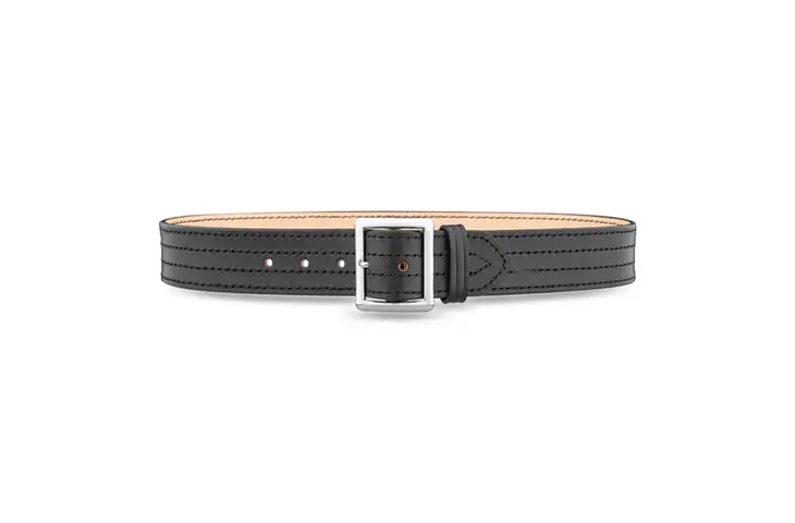 DutyMan Plain Leather 4 Row Stitch Garrison Belt
